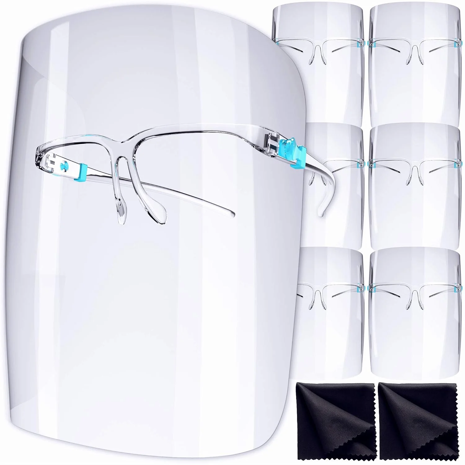 محافظ صورت Vyzor با فریم عینک 7 عددی - محافظ صورت ایمنی برای ماسک صورت - ماسک ضد مه - محافظ صورت پلاستیکی با محافظ صورت شفاف - محافظ صورت برای زنان و مردان محافظ صورت Vyzor با فریم عینک 7 عددی - محافظ صورت ایمنی برای ماسک صورت - ماسک ضد مه - محافظ صورت پلاستیکی با محافظ صورت شفاف - محافظ صورت برای زنان و مردان