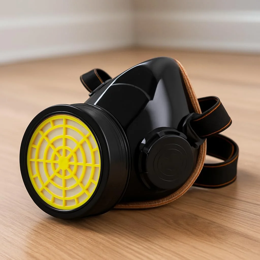 ماسک تنفسی شیمیایی تک فیلتره فیتو، محافظت یک طرفه | ماسک گاز صنعتی برای گرد و غبار و بخارات | قابل تنظیم، سبک و بادوام برای تنفس ایمن