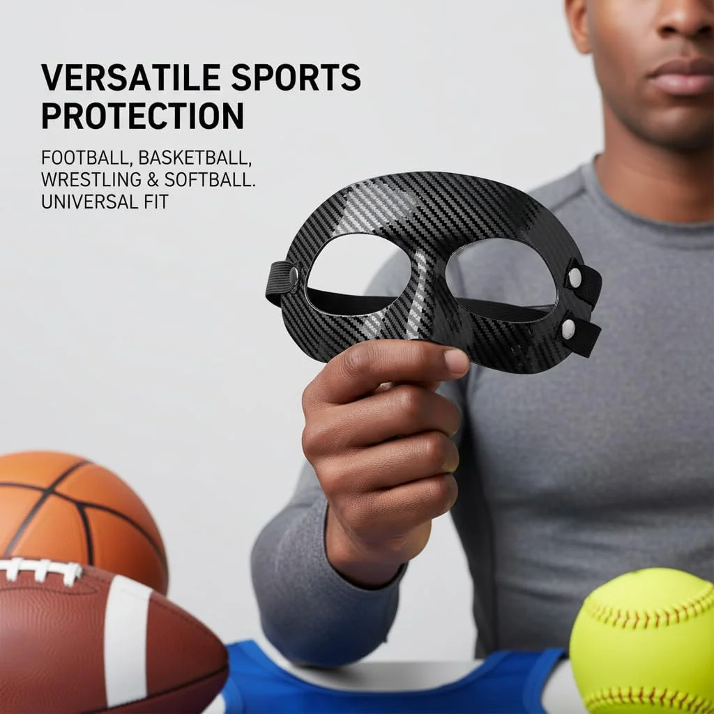 محافظ بینی، محافظ بینی برای شکستگی، ماسک محافظ صورت PVC قابل تنظیم، محافظ صورت ورزشی برای فوتبال، بسکتبال، کشتی، سافت بال، بزرگسالان محافظ بینی، محافظ بینی برای شکستگی، ماسک محافظ صورت PVC قابل تنظیم، محافظ صورت ورزشی برای فوتبال، بسکتبال، کشتی، سافت بال، بزرگسالان