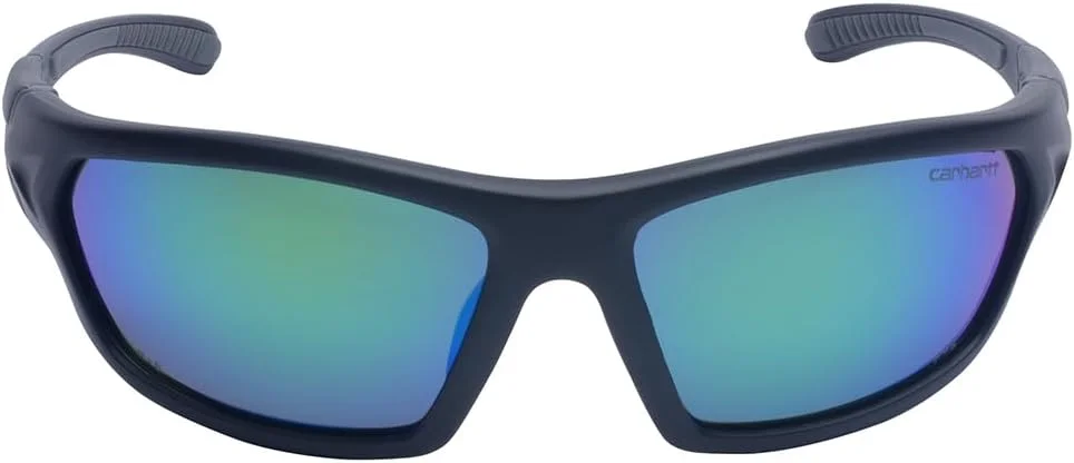 عینک آفتابی ایمنی Carhartt Carbondale با لنز ضد مه آینه ای سبز و فریم مشکی/خاکستری دارای استاندارد ANSI عینک آفتابی ایمنی Carhartt Carbondale با لنز ضد مه آینه ای سبز و فریم مشکی/خاکستری دارای استاندارد ANSI
