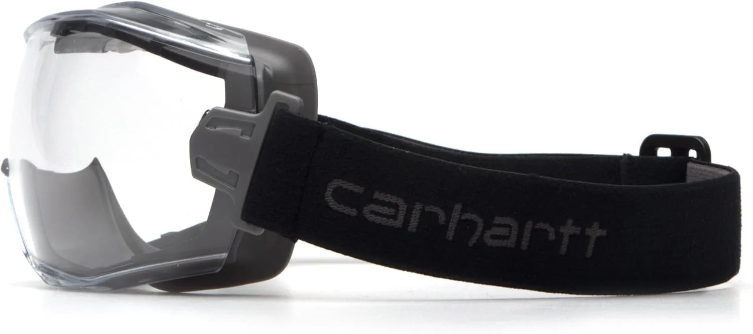 کیت عینک ایمنی Carhartt با لنزهای ضد مه قابل تعویض شفاف و خاکستری دارای استاندارد ANSI کیت عینک ایمنی Carhartt با لنزهای ضد مه قابل تعویض شفاف و خاکستری دارای استاندارد ANSI