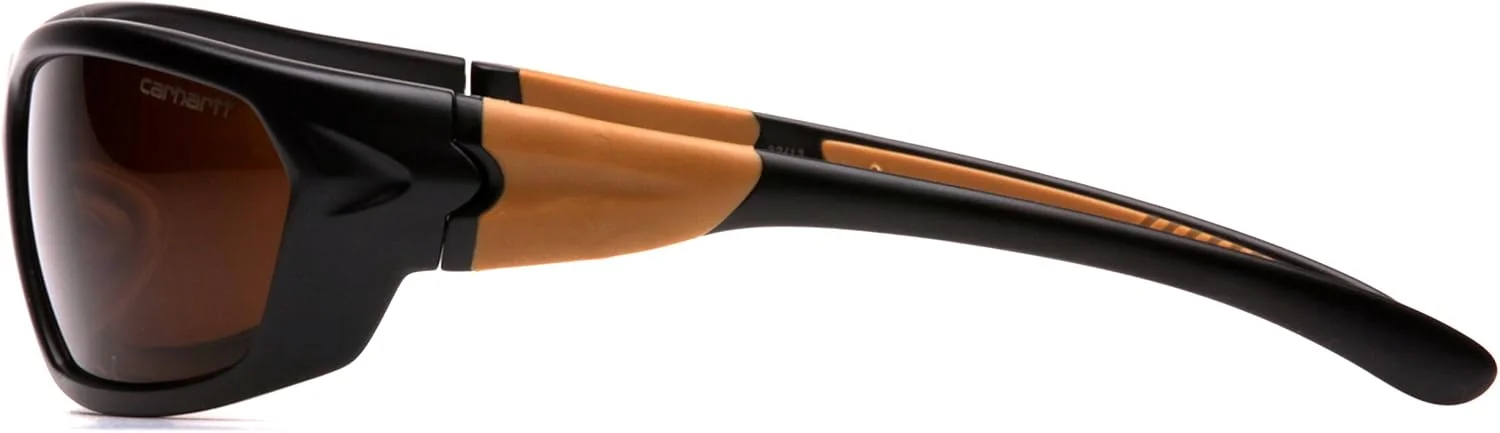 عینک آفتابی ایمنی Carhartt Carbondale با لنز برنزی ماسه سنگی مشکی/قهوه ای عینک آفتابی ایمنی Carhartt Carbondale با لنز برنزی ماسه سنگی مشکی/قهوه ای