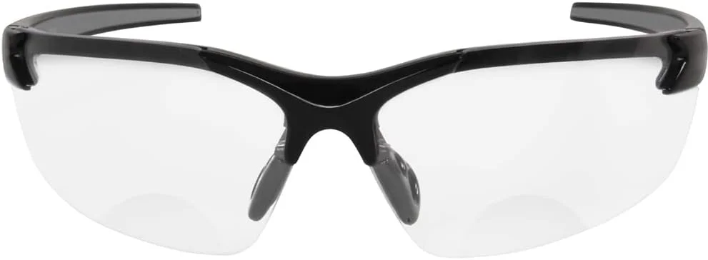 عینک ایمنی دورپیچ Edge DZ111-1.5-G2 Zorge G2، بزرگنمایی تدریجی 1.5، ضد خش، ضد لغزش، UV 400، درجه نظامی، ANSI/ISEA و MCEPS، عرض 5.04 اینچ، فریم مشکی/لنز شفاف