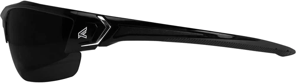 عینک ایمنی دورپیچ Edge SDK116-G2 Khor G2، ضد خش، ضد لغزش، UV 400، درجه نظامی، مطابق با ANSI/ISEA و MCEPS، عرض 5.04 اینچ، فریم مشکی/لنز دودی