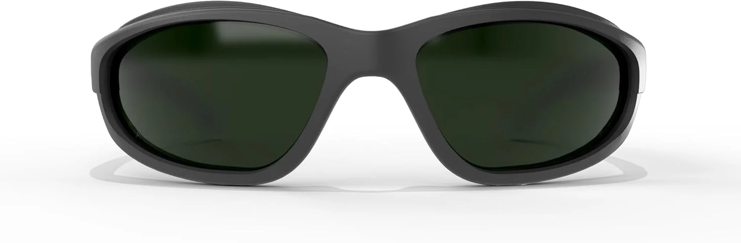 عینک ایمنی دورپیچ EDGE Dakura، ضد خش، ضد لغزش، UV 400، درجه نظامی، مطابق با ANSI/ISEA و MCEPS، عرض 5.04 اینچ، فریم مشکی / لنز جوشکاری متوسط IR5 عینک ایمنی دورپیچ EDGE Dakura، ضد خش، ضد لغزش، UV 400، درجه نظامی، مطابق با ANSI/ISEA و MCEPS، عرض 5.04 اینچ، فریم مشکی / لنز جوشکاری متوسط IR5