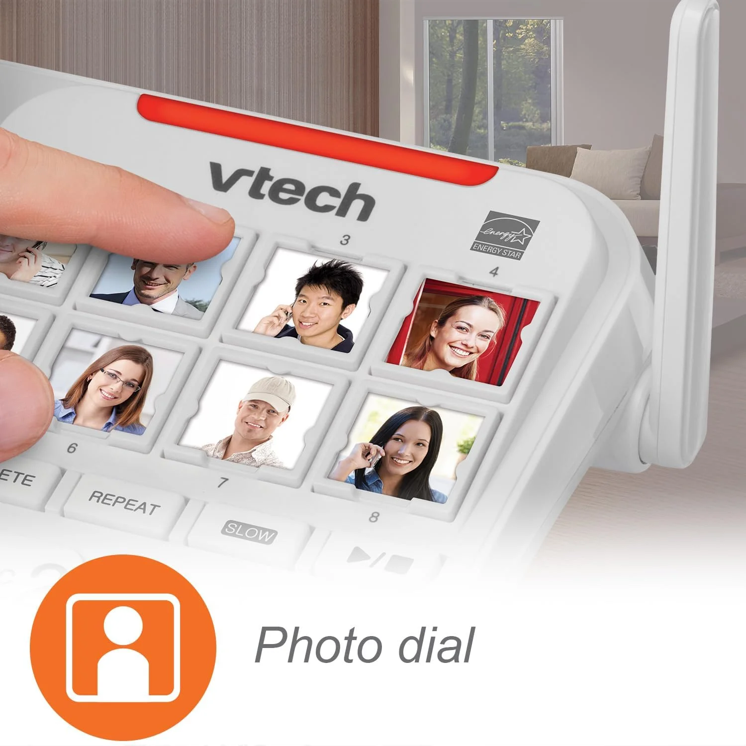 VTech SN5147 Amplified Corded/Cordless Senior Phone with Answering Machine, Call Blocking, 90dB Extra-loud Visual Ringer, One-touch Audio Assist on Handset up to 50dB, Big Buttons and Large Display VTech SN5147 Amplified Corded/Cordless Senior Phone with Answering Machine, Call Blocking, 90dB Extra-loud Visual Ringer, One-touch Audio Assist on Handset up to 50dB, Big Buttons and Large Display