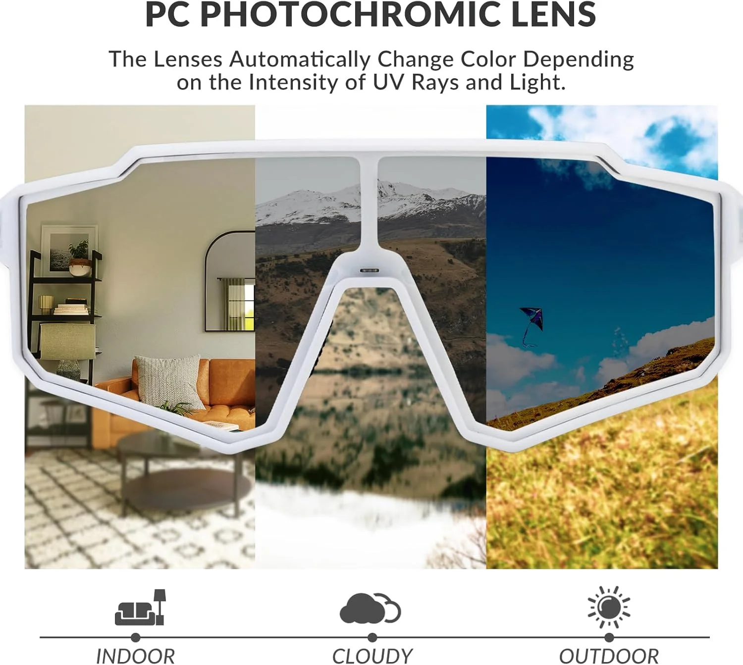 عینک آفتابی دوچرخه سواری ROCKBROS، عینک ورزشی برای دوچرخه MTB، محافظت UV400، عینک فتوکرومیک برای مردان و زنان، فریم TR90، فوق سبک عینک آفتابی دوچرخه سواری ROCKBROS، عینک ورزشی برای دوچرخه MTB، محافظت UV400، عینک فتوکرومیک برای مردان و زنان، فریم TR90، فوق سبک