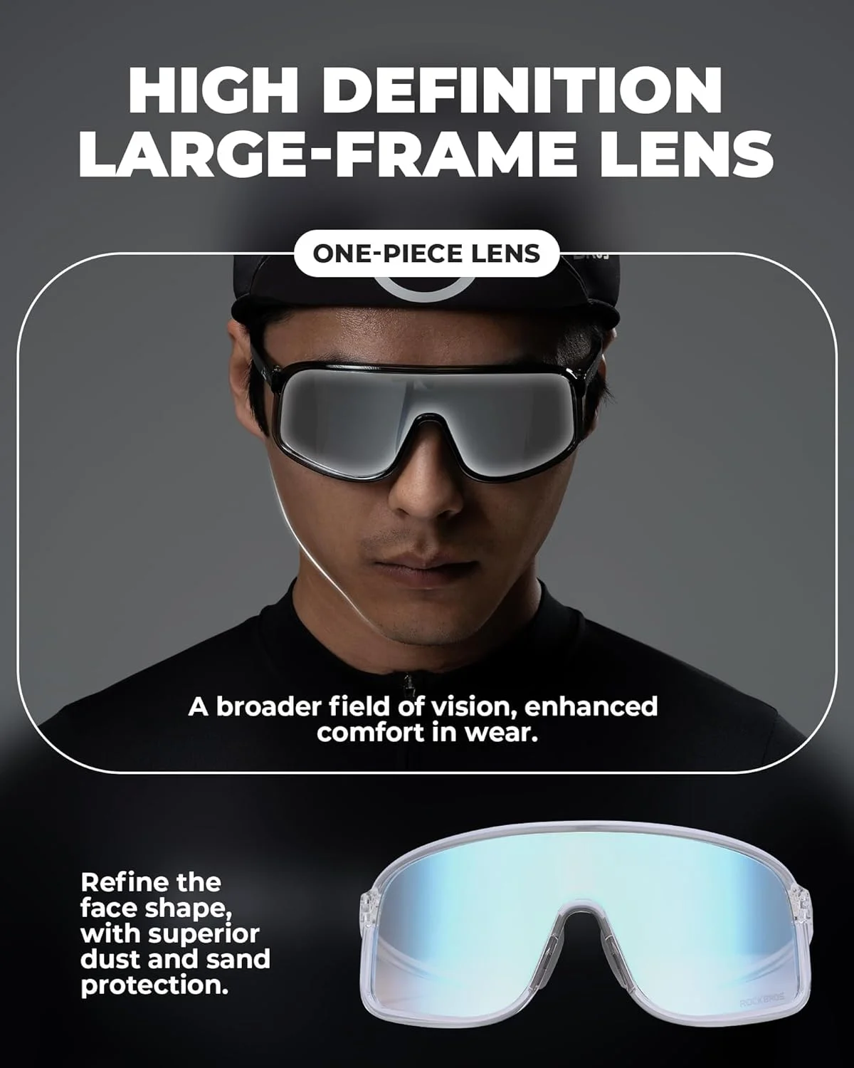 عینک فتوکرومیک ROCKBROS برای آقایان و بانوان، عینک آفتابی ورزشی دوچرخه سواری، محافظت UV400، ضد باد، مناسب برای دوچرخه سواری، دویدن، MTB، ماهیگیری، رانندگی و دویدن عینک فتوکرومیک ROCKBROS برای آقایان و بانوان، عینک آفتابی ورزشی دوچرخه سواری، محافظت UV400، ضد باد، مناسب برای دوچرخه سواری، دویدن، MTB، ماهیگیری، رانندگی و دویدن