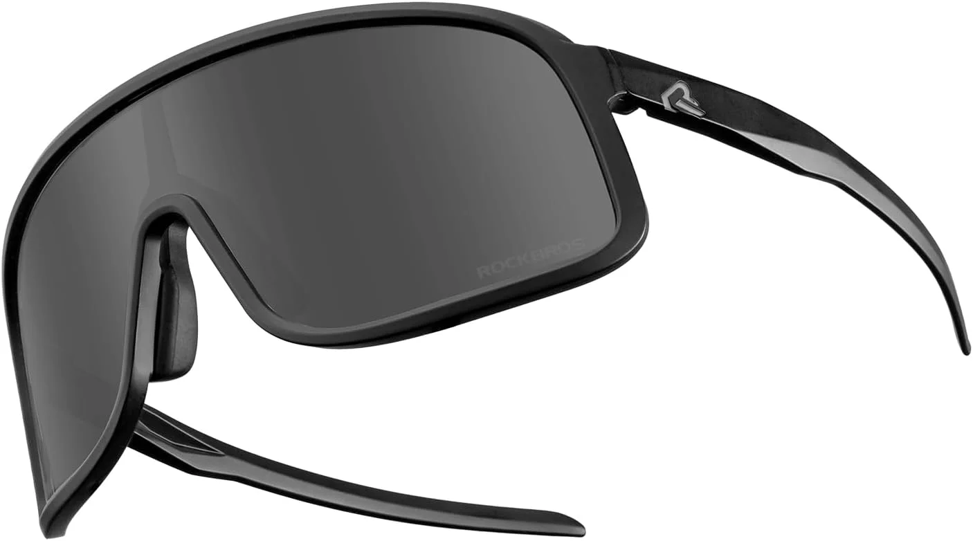 عینک آفتابی پلاریزه ROCKBROS برای مردان و زنان، عینک آفتابی ورزشی دوچرخه سواری، محافظت UV400، ضد باد، مناسب برای دویدن با دوچرخه، MTB، ماهیگیری و رانندگی