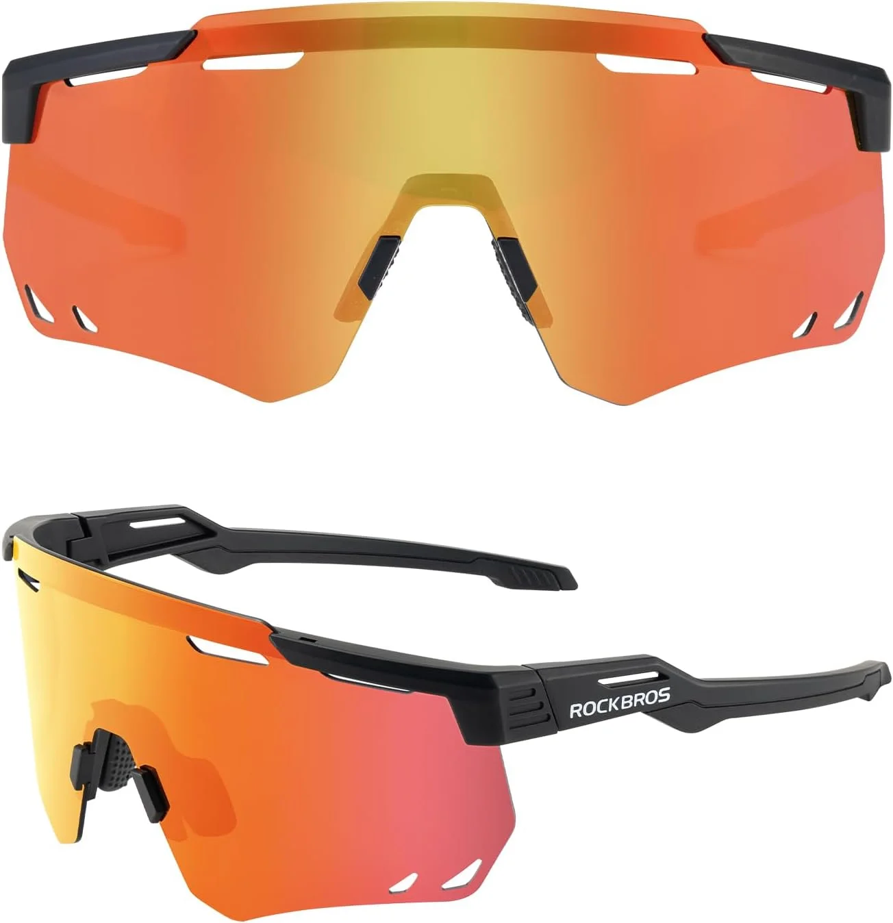 عینک دوچرخه سواری پلاریزه ROCKBROS، عینک آفتابی ورزشی محافظ UV برای مردان و زنان، عینک آفتابی دوچرخه سواری برای رانندگی و دویدن