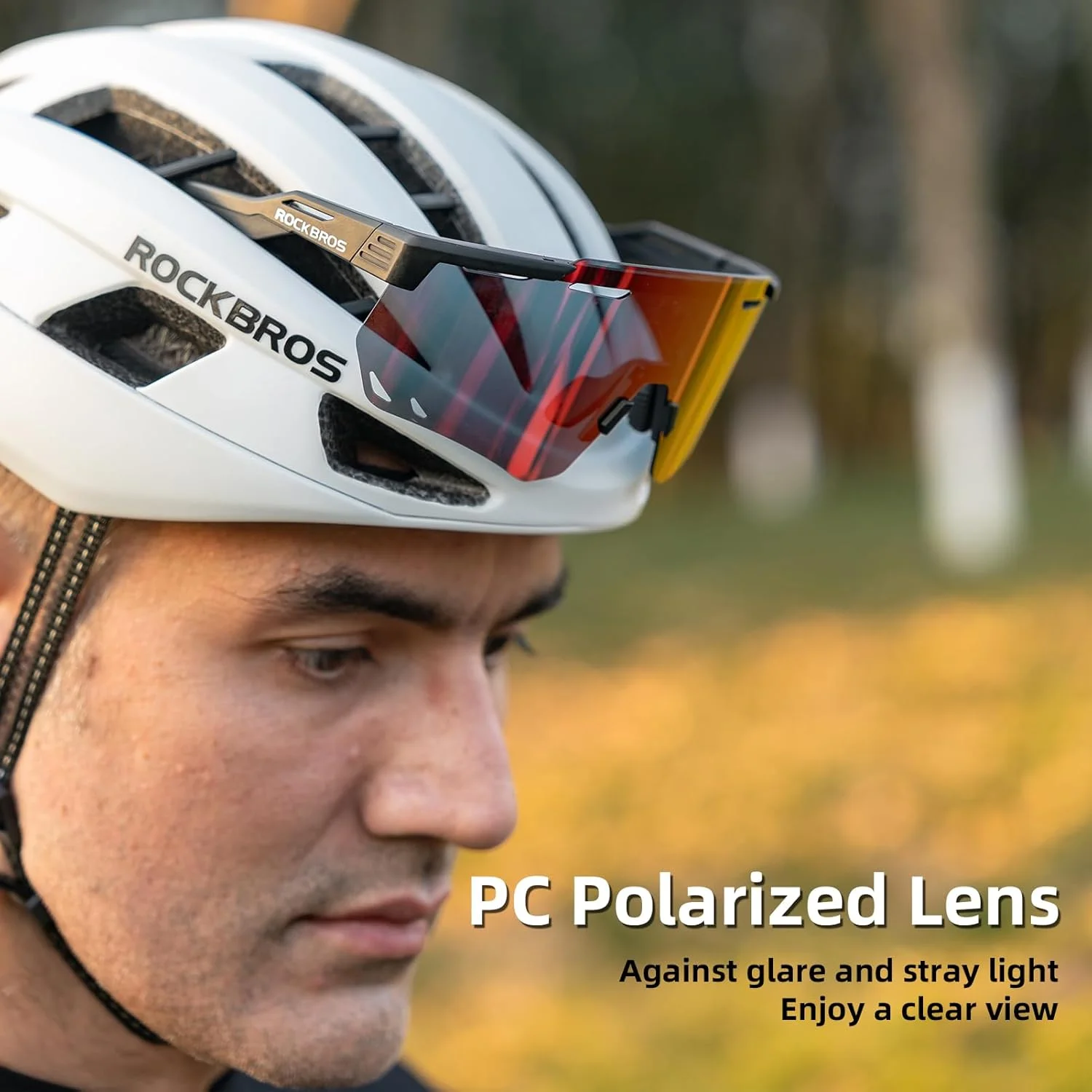 عینک دوچرخه سواری پلاریزه ROCKBROS، عینک آفتابی ورزشی محافظ UV برای مردان و زنان، عینک آفتابی دوچرخه سواری برای رانندگی و دویدن عینک دوچرخه سواری پلاریزه ROCKBROS، عینک آفتابی ورزشی محافظ UV برای مردان و زنان، عینک آفتابی دوچرخه سواری برای رانندگی و دویدن