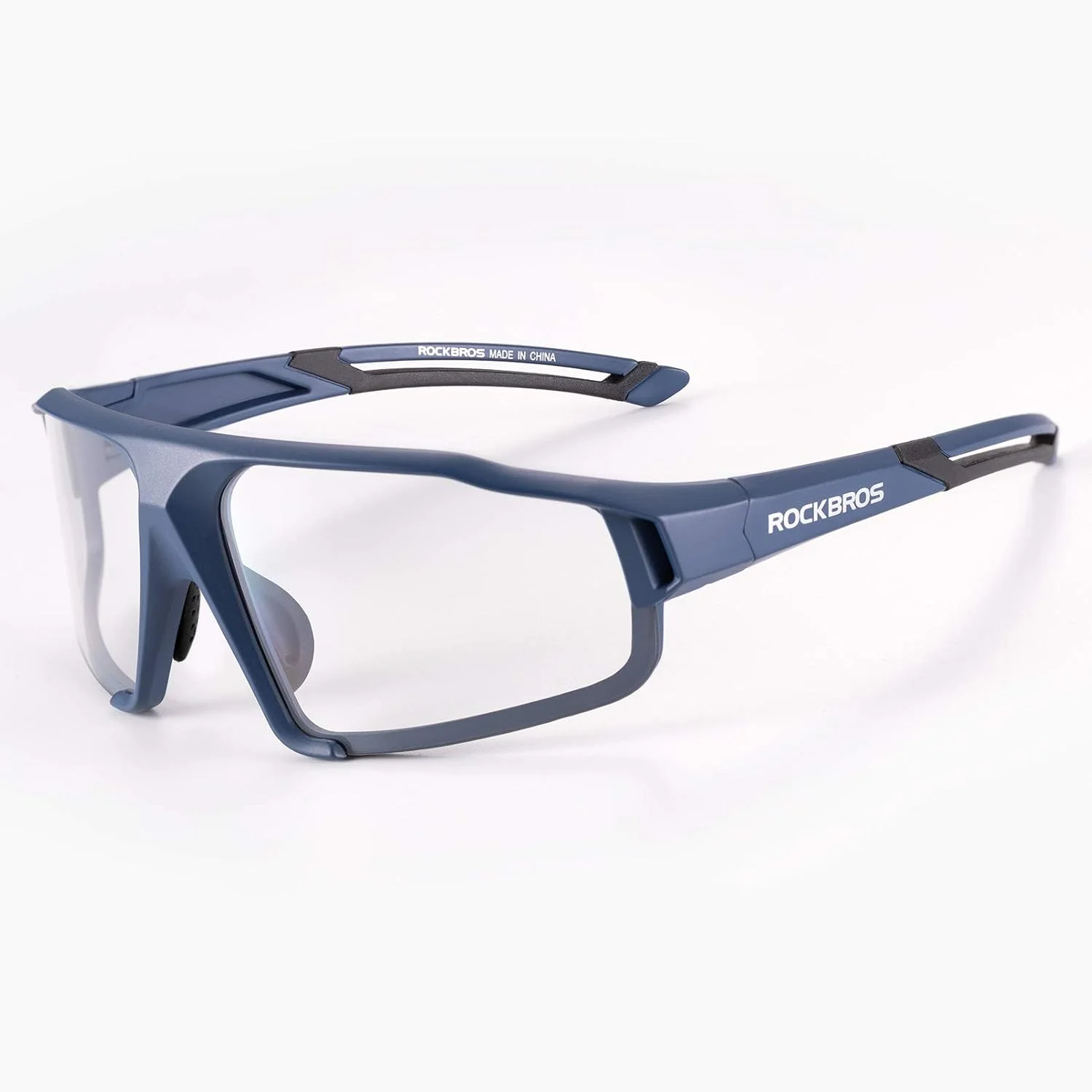 عینک دوچرخه سواری فتوکرومیک مردانه ROCKBROS، عینک ایمنی شفاف، مناسب دوچرخه سواری جاده و کوهستان عینک دوچرخه سواری فتوکرومیک مردانه ROCKBROS، عینک ایمنی شفاف، مناسب دوچرخه سواری جاده و کوهستان
