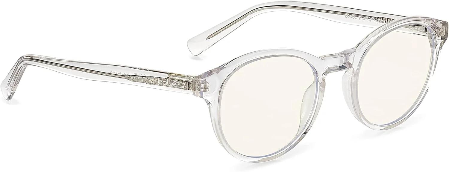 عینک ایمنی Bollé Safety PRBLOND20B LONDON 1.5 Counter Clear PC Lens PRB420 Technology Blue Light Block Glass Acetate Frame مناسب برای هر دو جنس
