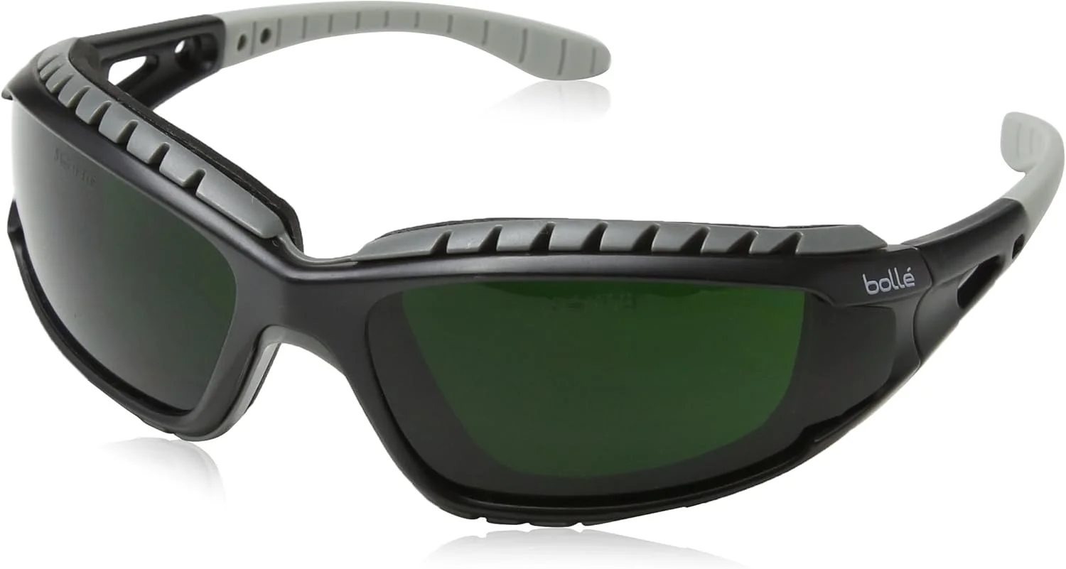 عینک ایمنی بوله مدل TRACWPCC5 Tracker، لنز ضد خش جوشکاری با پوشش نایلونی، مشکی