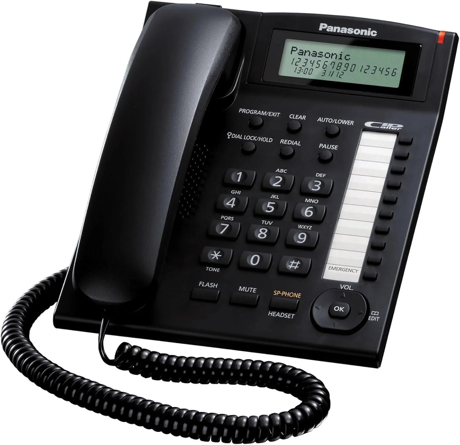 تلفن رومیزی پاناسونیک مدل KX-TS880، مشکی تلفن رومیزی پاناسونیک مدل KX-TS880، مشکی