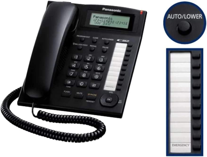 تلفن رومیزی پاناسونیک KX-TS880، مشکی تلفن رومیزی پاناسونیک KX-TS880، مشکی