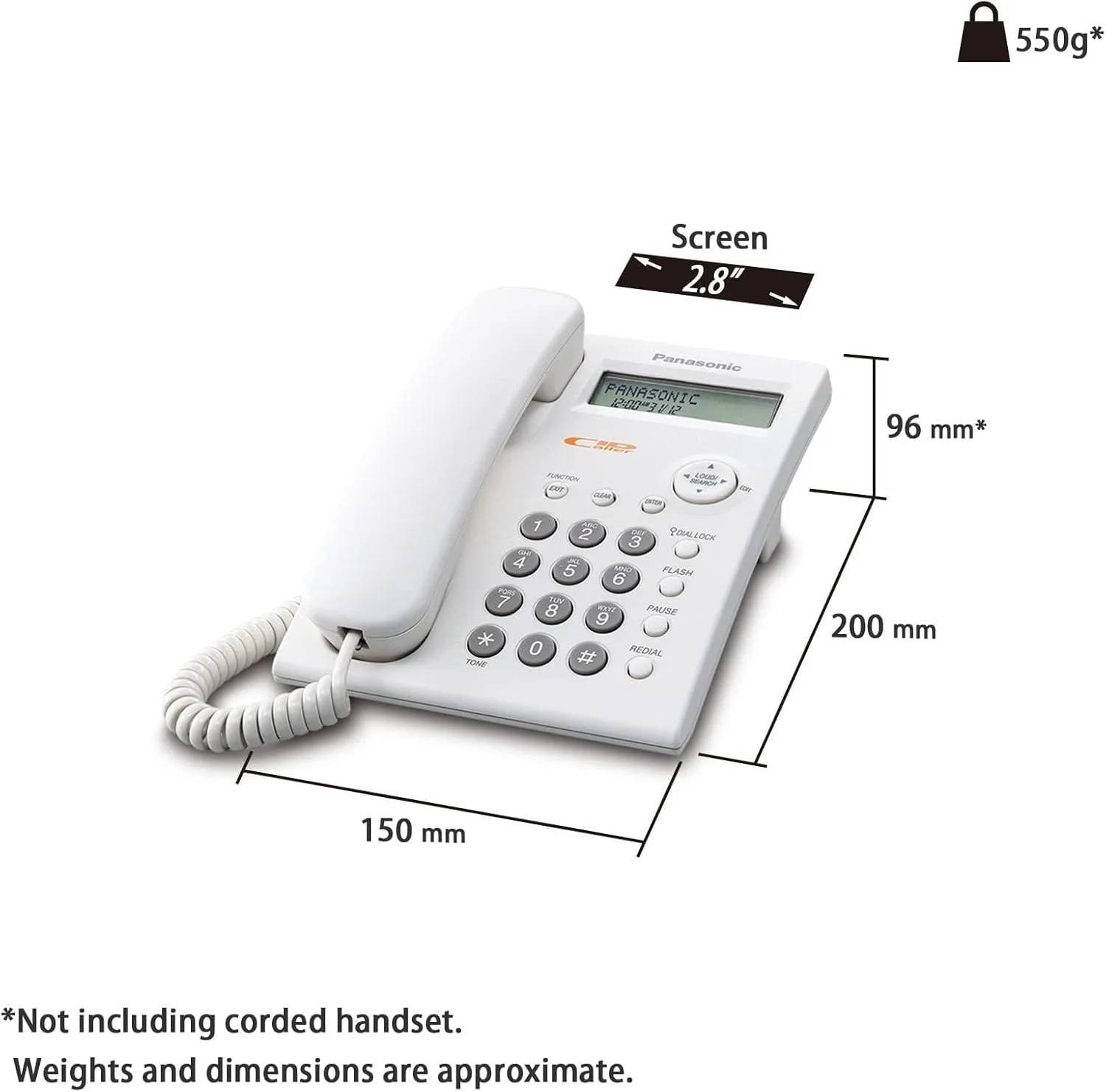 تلفن سیمی پاناسونیک مدل KX-TSC11FX - سفید تلفن سیمی پاناسونیک مدل KX-TSC11FX - سفید