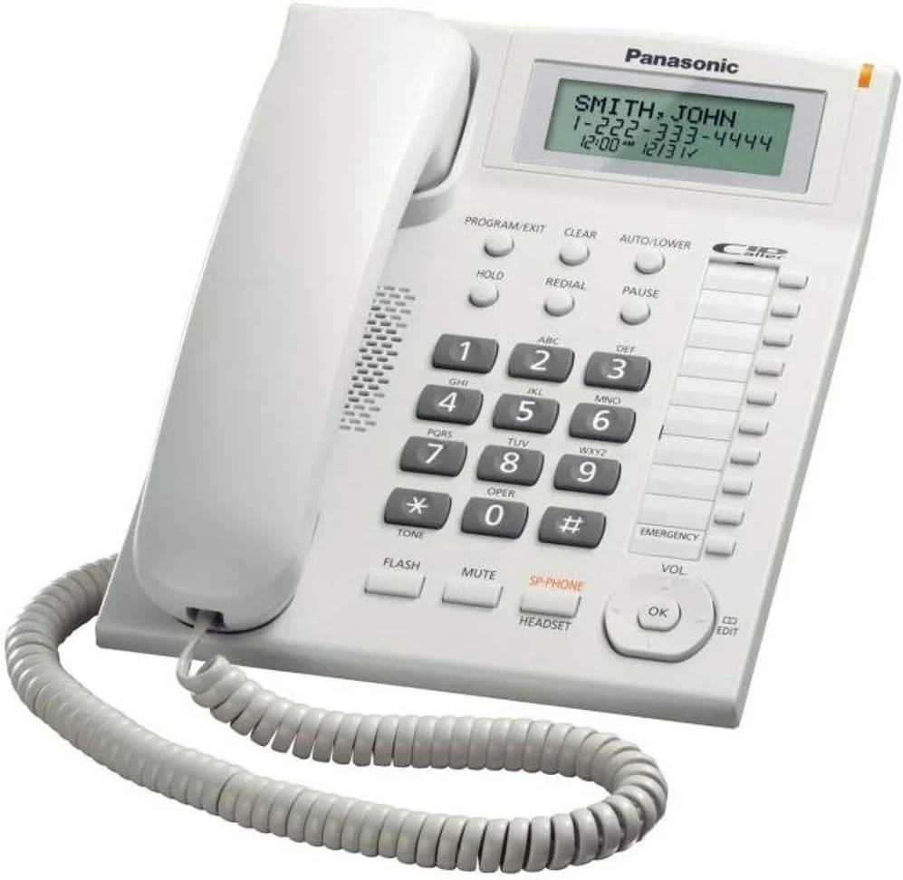 تلفن رومیزی پاناسونیک مدل KX-TS880MX، سفید