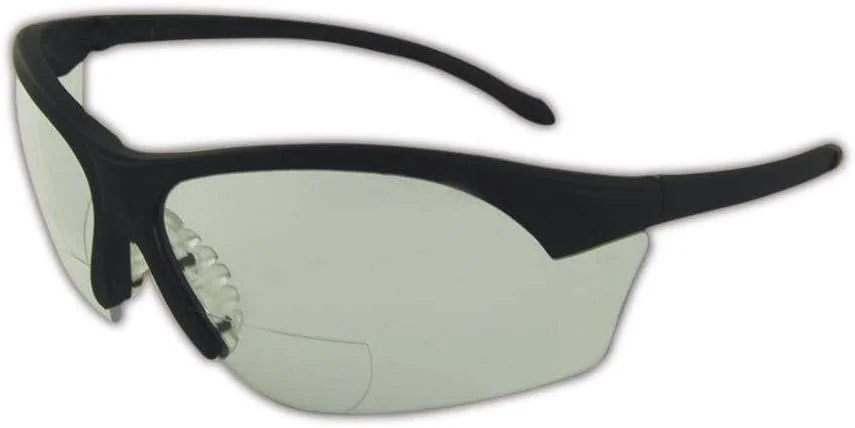 عینک مطالعه محافظتی تخصصی Magid Glove & Safety YA7BKC Gemstone با فریم مشکی و لنز شفاف، 1.0 دیوپتر، شفاف، سایزFree