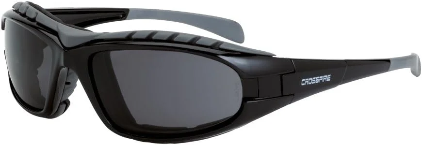 عینک ایمنی Crossfire Eyewear 2761 AF Diamondback با فریم مشکی و لنز ضد مه دودی