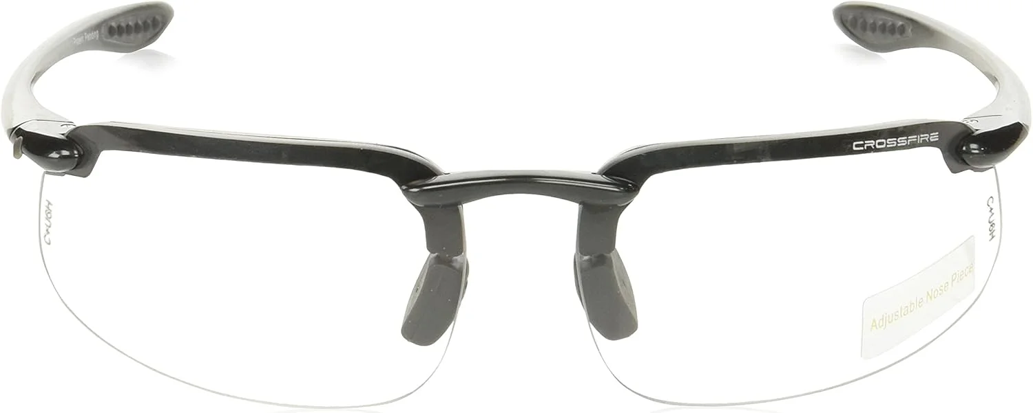 عینک ایمنی کراس فایر مدل 216415 ES4 با لنز شفاف و فریم خاکستری، دیوپتر 1.5 عینک ایمنی کراس فایر مدل 216415 ES4 با لنز شفاف و فریم خاکستری، دیوپتر 1.5