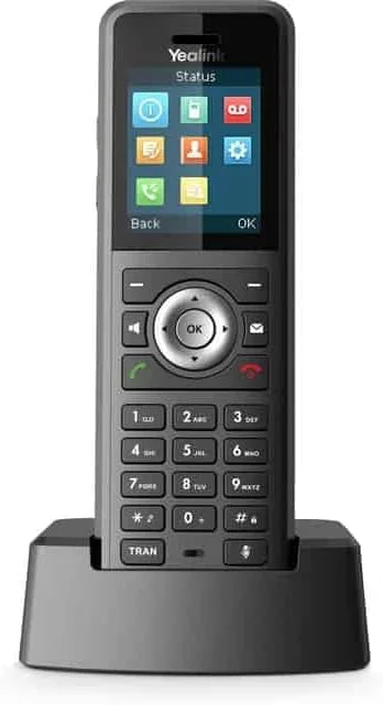 تلفن IP دکت مقاوم و بی سیم یالینک W59R، بدون ایستگاه پایه، صفحه نمایش رنگی 1.8 اینچی، شامل آداپتور برق
