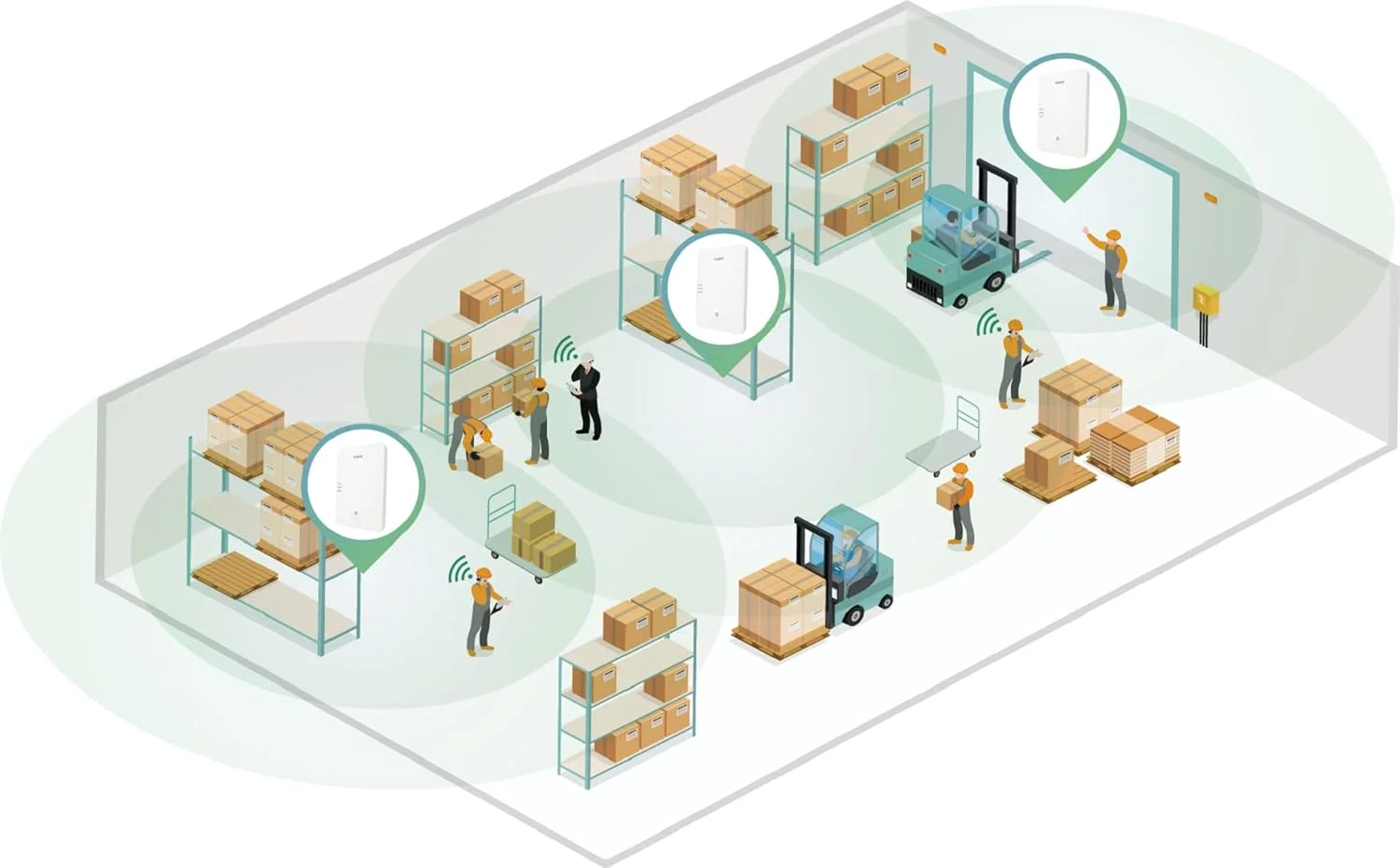 تلفن IP دکت مقاوم و بی سیم یالینک W59R، بدون ایستگاه پایه، صفحه نمایش رنگی 1.8 اینچی، شامل آداپتور برق