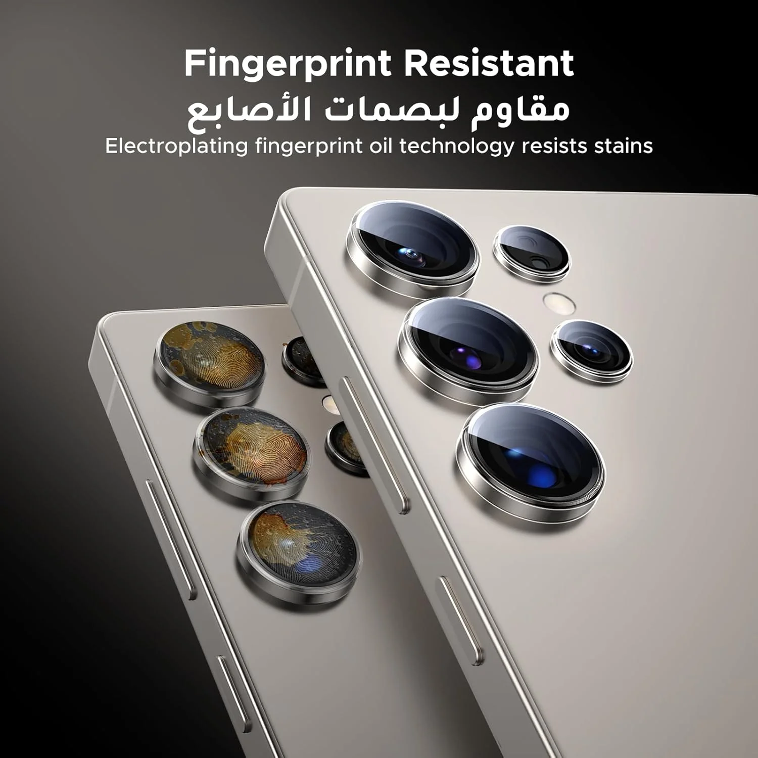 محافظ لنز دوربین گوشی UGREEN S25 Ultra [ضد ضربه][شفافیت بالا][سازگار با قاب گوشی] محافظ لنز شیشه ای حرارت دیده فقط مناسب برای Galaxy S25 Ultra - بسته 1 عددی