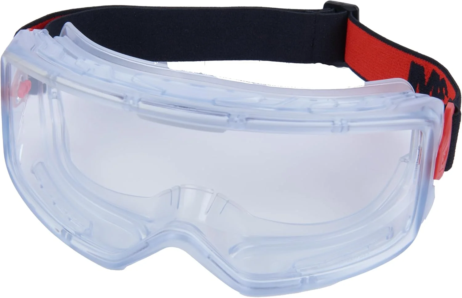 عینک محافظ چشم 3M مدل GoggleGear سری 3000، لنز شفاف ضد بخار/ضد خش، بند پارچه ای ممتاز، روکش PVC، 1 جفت، پلی کربنات، GG3101-AF، ANSI Z87.1، CSA Z94.3، دارای رتبه D3 D4