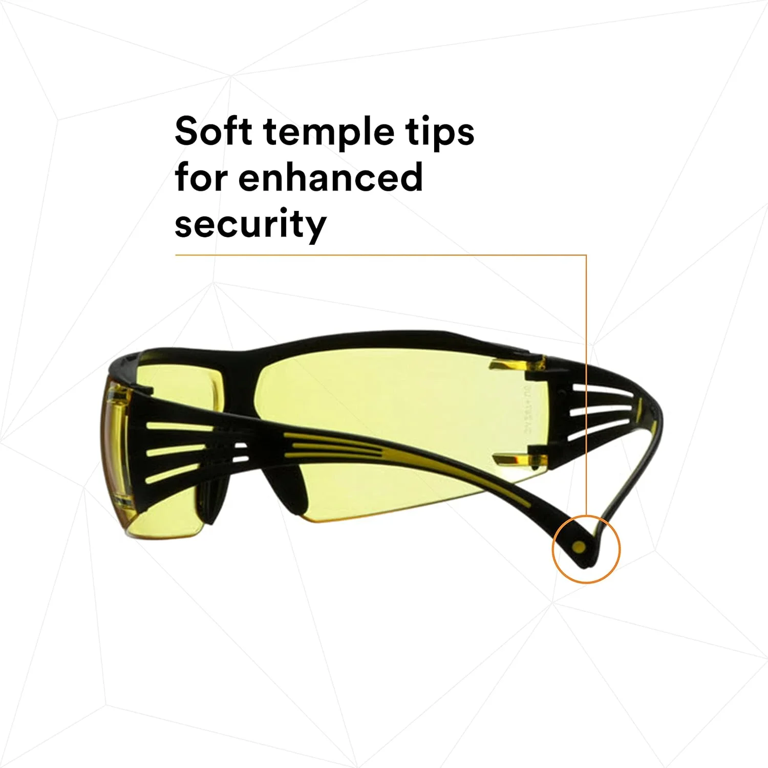 عینک ایمنی سری 400 3M SecureFit، یک جفت، زرد/مشکی، لنز کهربایی Scotchgard ضد بخار/ضد خش، مدل SF403XSGAF-YEL عینک ایمنی سری 400 3M SecureFit، یک جفت، زرد/مشکی، لنز کهربایی Scotchgard ضد بخار/ضد خش، مدل SF403XSGAF-YEL