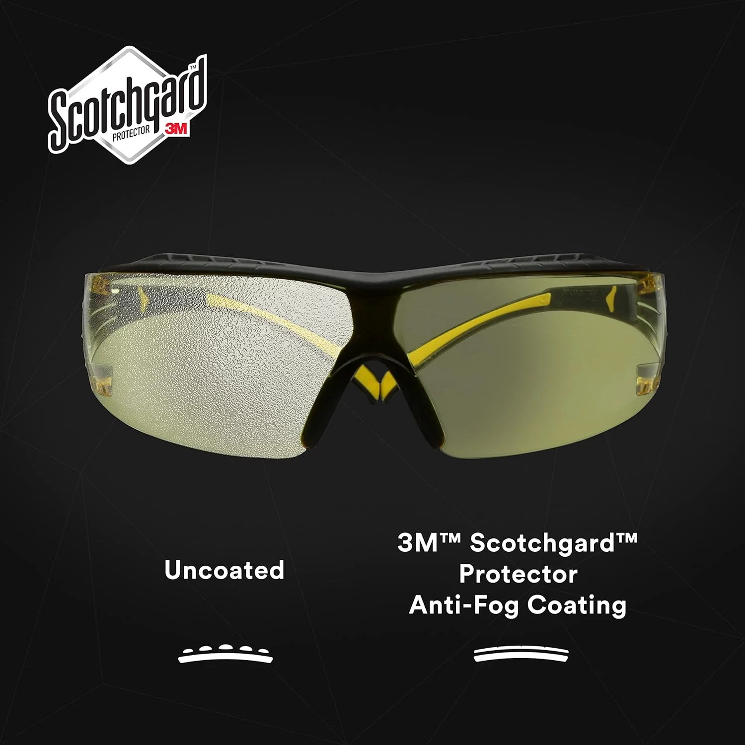 عینک ایمنی سری 400 3M SecureFit، یک جفت، زرد/مشکی، لنز کهربایی Scotchgard ضد بخار/ضد خش، مدل SF403XSGAF-YEL عینک ایمنی سری 400 3M SecureFit، یک جفت، زرد/مشکی، لنز کهربایی Scotchgard ضد بخار/ضد خش، مدل SF403XSGAF-YEL