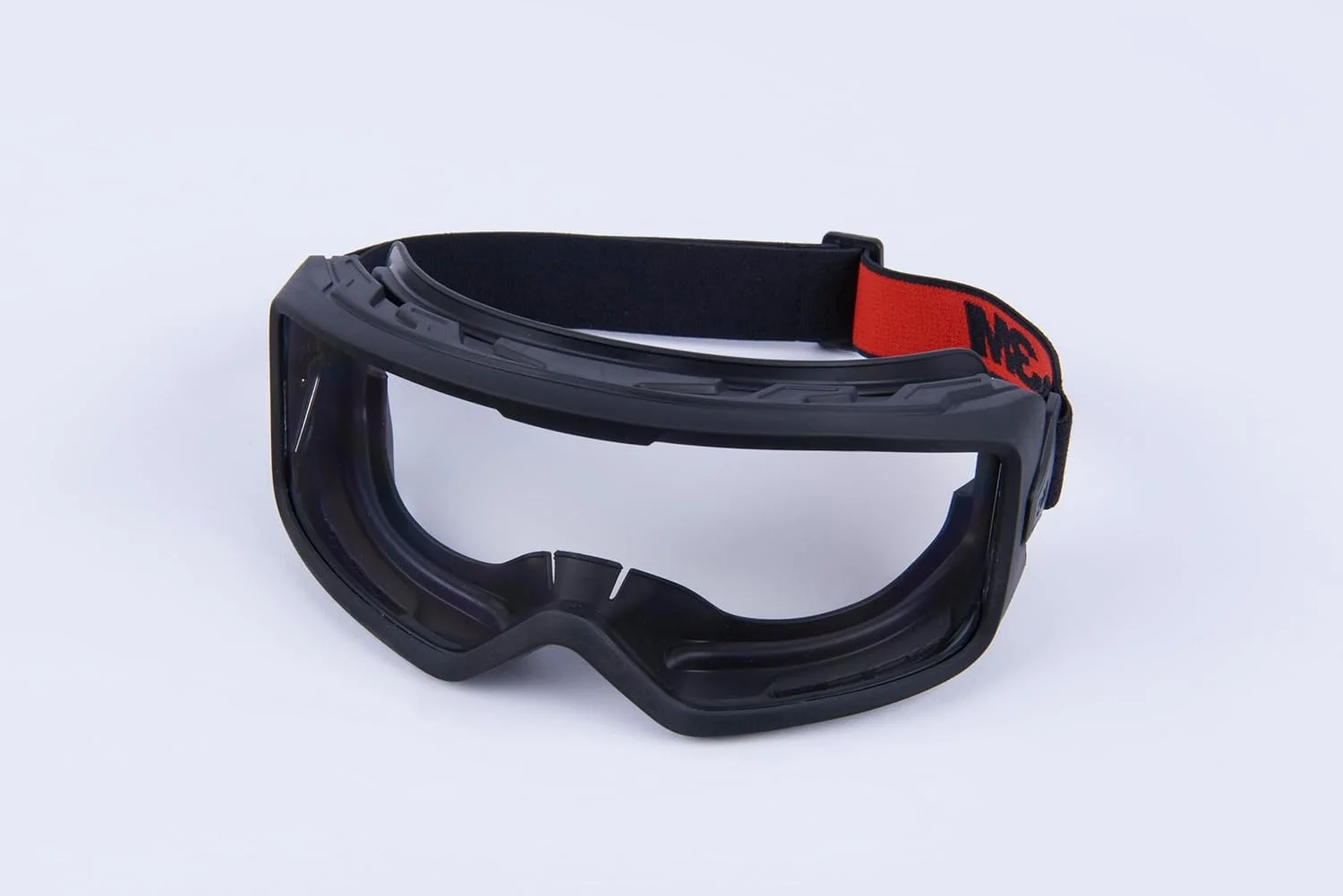 عینک محافظ چشم 3M مدل GoggleGear سری 3000، لنز شفاف Scotchgard ضد بخار/ضد خش، بند پارچه ای ممتاز، پوشش TPV، یک جفت، GG3301-SGAF، ANSI Z87.1، CSA Z94.3، دارای رتبه D3 D4