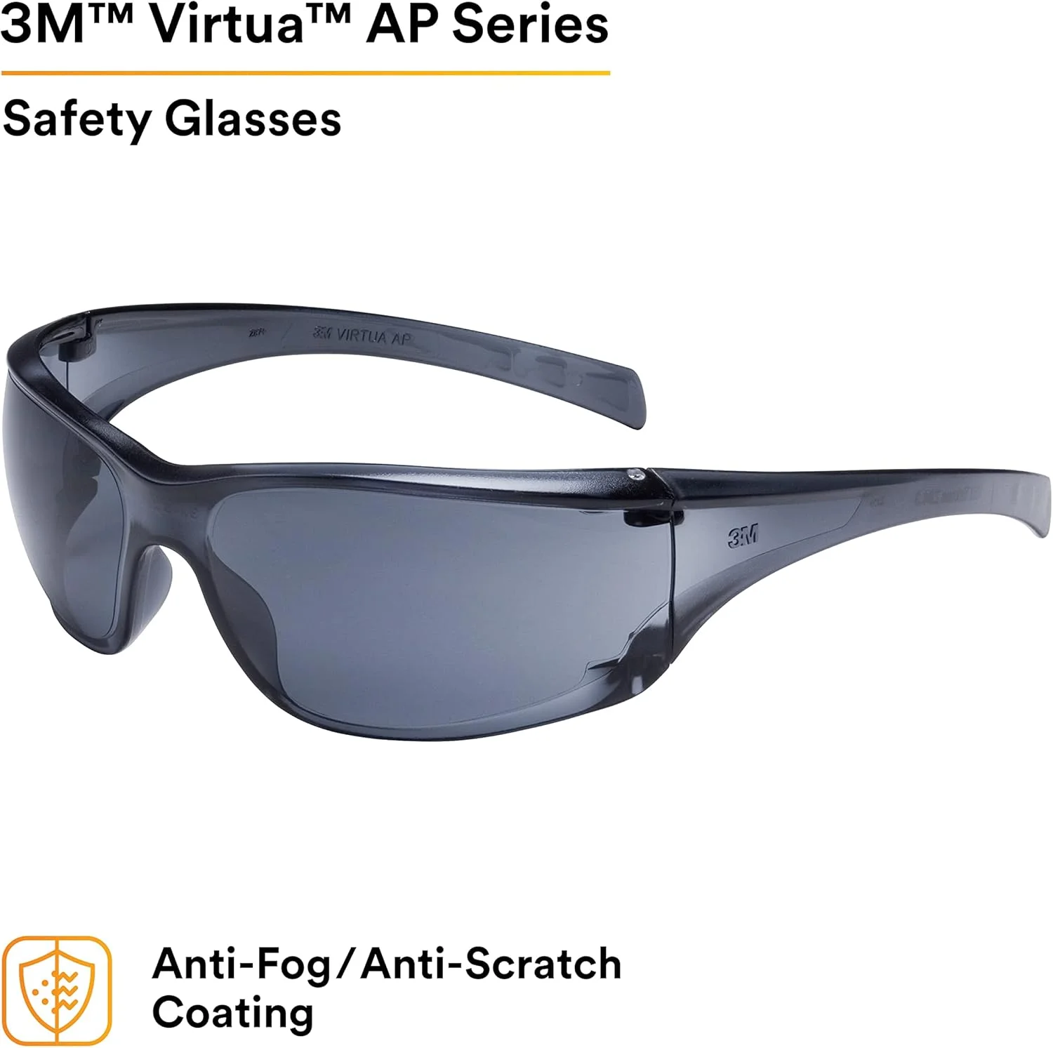 عینک ایمنی استاندارد پلی کربنات خاکستری 3M Virtua 11848-00000-20 - محافظت 99.9% در برابر اشعه ماوراء بنفش - فریم دورپیچ، 1 جفت عینک ایمنی استاندارد پلی کربنات خاکستری 3M Virtua 11848-00000-20 - محافظت 99.9% در برابر اشعه ماوراء بنفش - فریم دورپیچ، 1 جفت