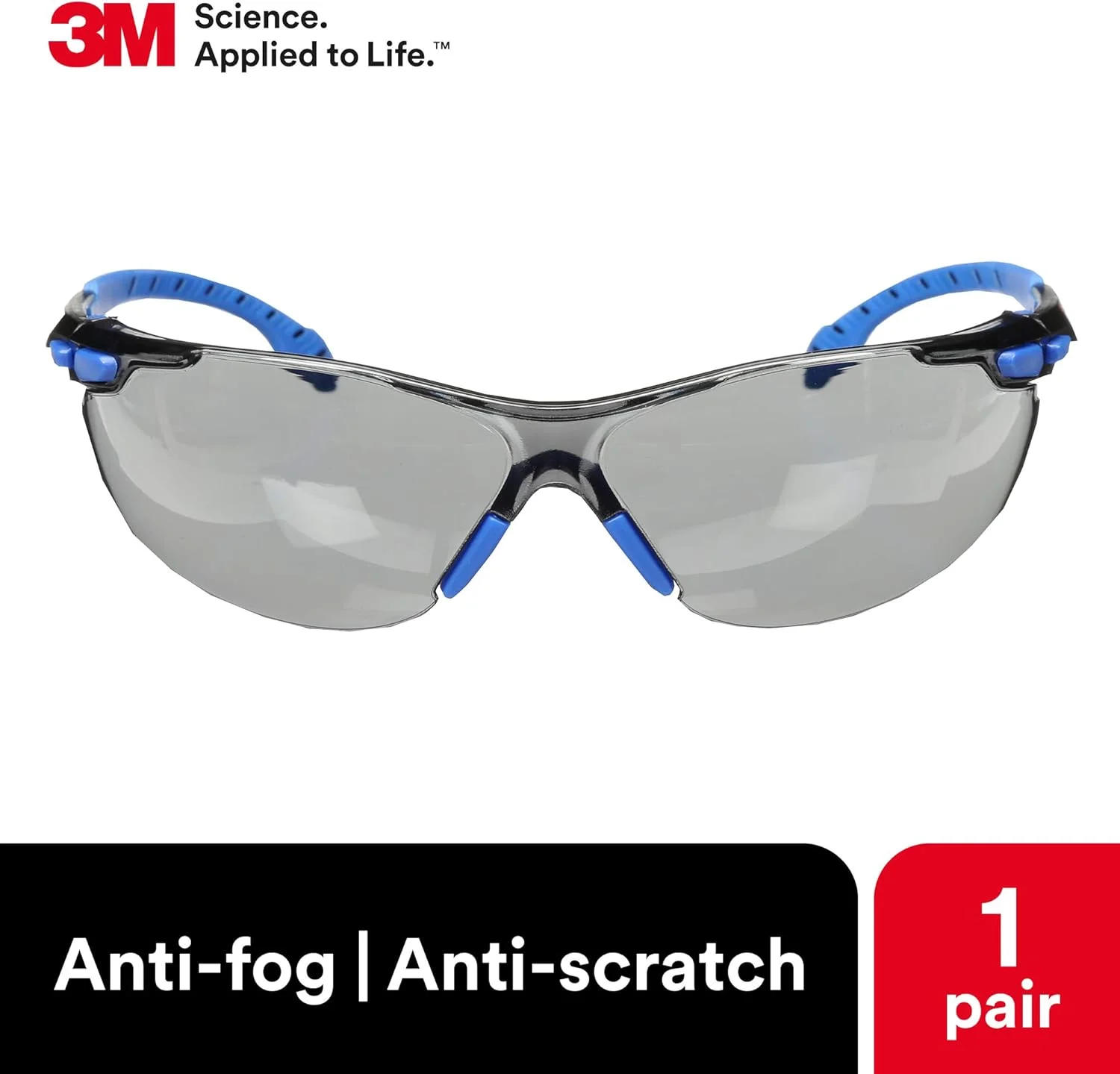 (لنز خاکستری، فریم آبی/مشکی، تک) - 3M - عینک ایمنی S1102SGAF، سری Solus 1000، ANSI Z87، ضد بخار Scotchgard، لنز خاکستری، فریم آبی/مشکی لنز خاکستری (لنز خاکستری، فریم آبی/مشکی، تک) - 3M - عینک ایمنی S1102SGAF، سری Solus 1000، ANSI Z87، ضد بخار Scotchgard، لنز خاکستری، فریم آبی/مشکی لنز خاکستری