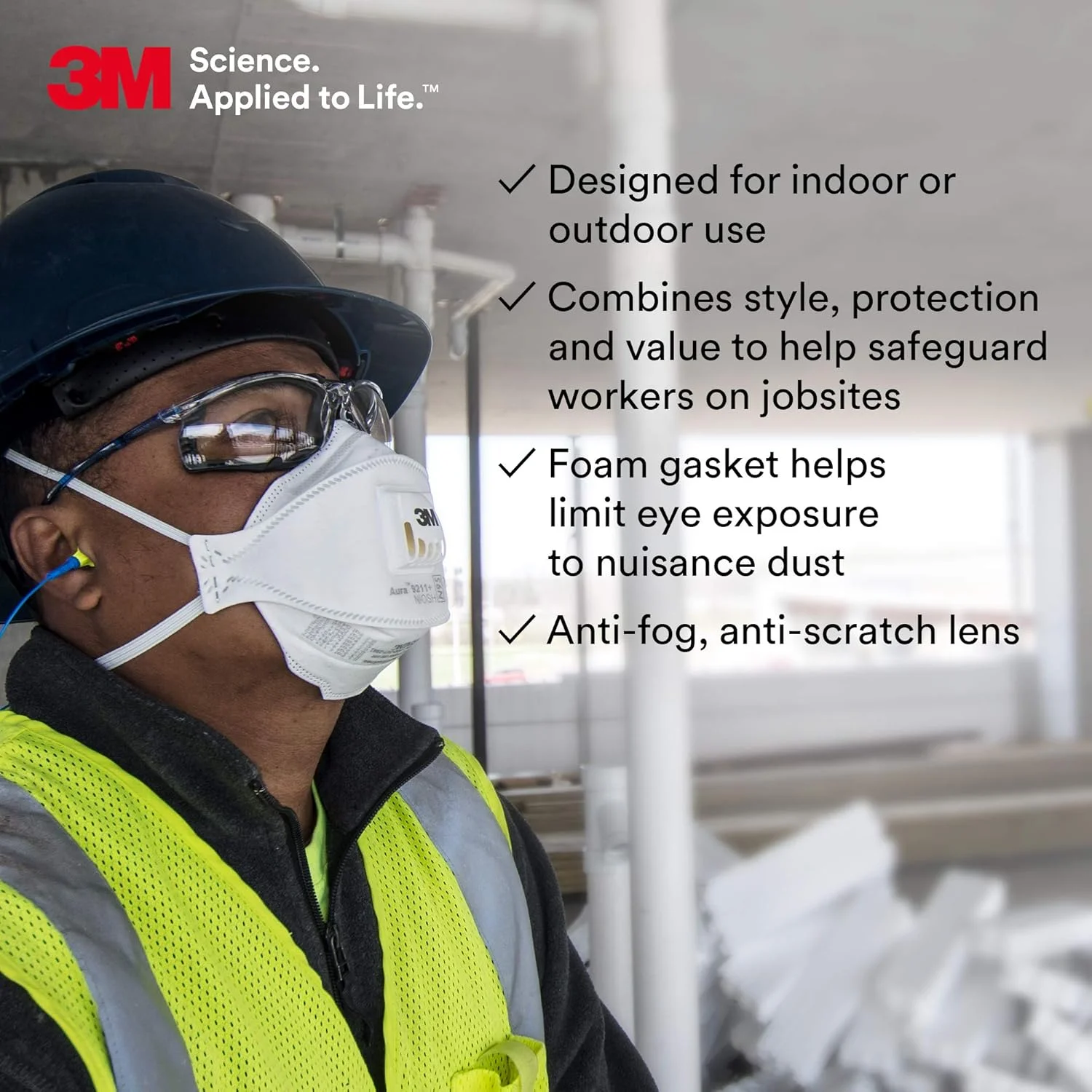 عینک محافظ چشم 3M Virtua سری CCS مدل VCCS01-FM / VCCS02، لنز ضد بخار شفاف/خاکستری عینک محافظ چشم 3M Virtua سری CCS مدل VCCS01-FM / VCCS02، لنز ضد بخار شفاف/خاکستری