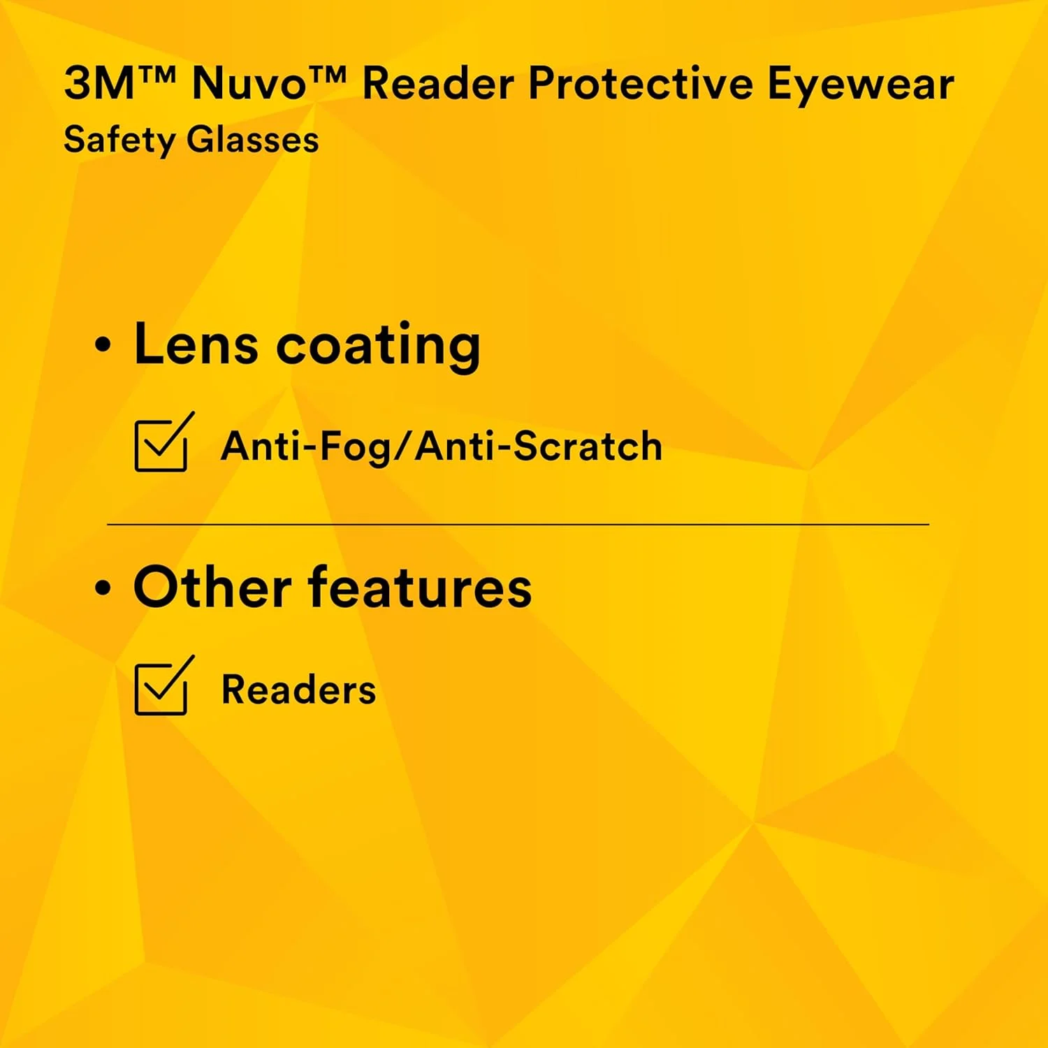عینک محافظ چشم 3M Nuvo Reader، لنز شفاف، فریم خاکستری، 2.0 دیوپتر (تک عددی) عینک محافظ چشم 3M Nuvo Reader، لنز شفاف، فریم خاکستری، 2.0 دیوپتر (تک عددی)
