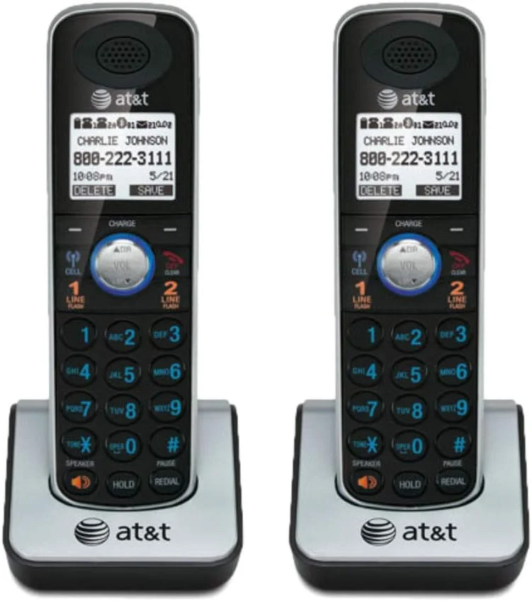 گوشی اضافه و شارژر AT&T مدل TL86009 با فناوری DECT 6.0 و فرکانس 1.9 گیگاهرتز (بسته 2 عددی)