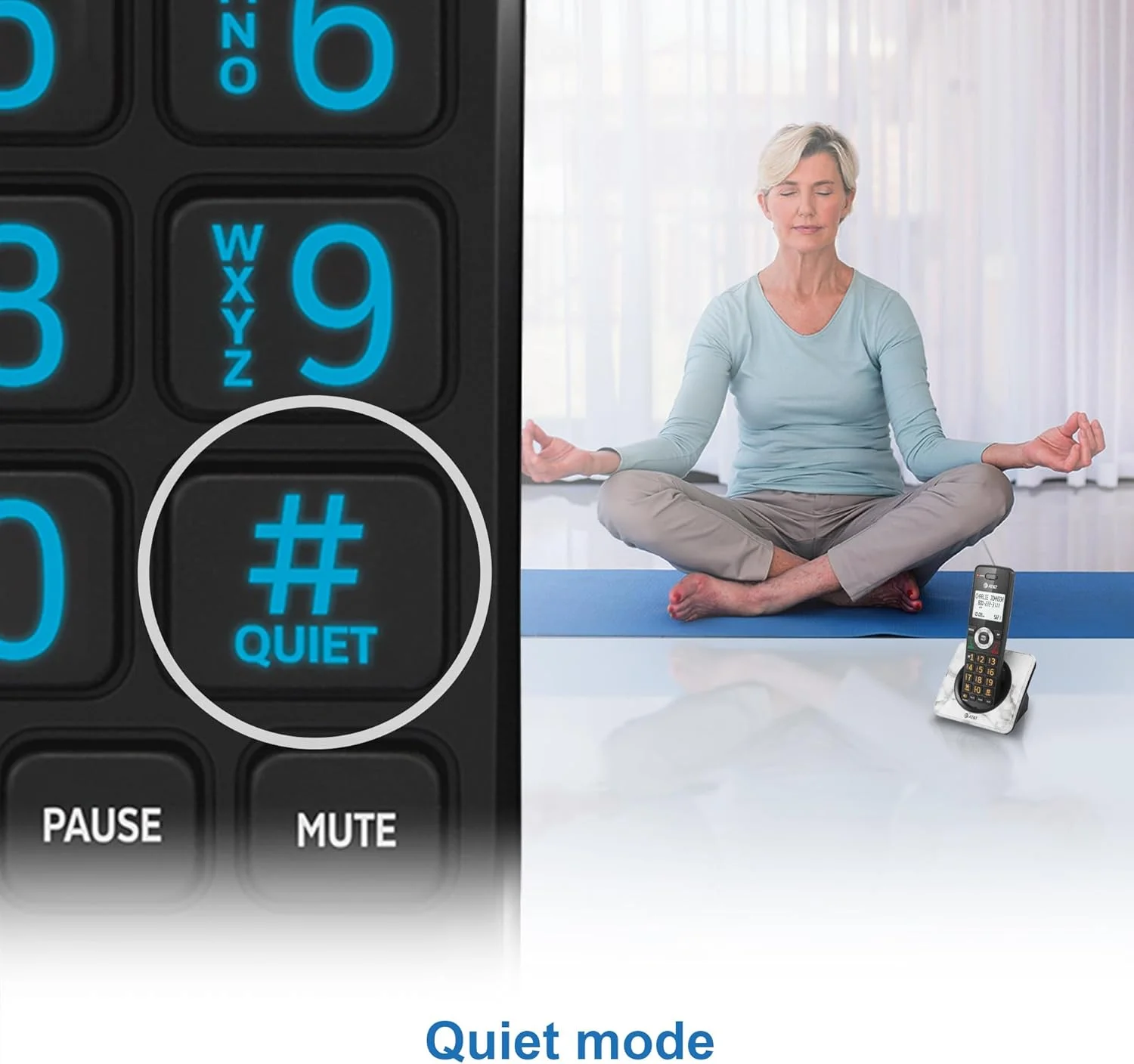 تلفن بی سیم خانگی AT&T GL2101-1M DECT 6.0 با قابلیت مسدود کردن تماس، نمایشگر شناسه تماس گیرنده، بلندگوی گوشی با قابلیت مکالمه دو طرفه، صفحه نمایش 2 اینچی با نور پس زمینه سفید، صفحه کلید روشن (طرح مرمر) تلفن بی سیم خانگی AT&T GL2101-1M DECT 6.0 با قابلیت مسدود کردن تماس، نمایشگر شناسه تماس گیرنده، بلندگوی گوشی با قابلیت مکالمه دو طرفه، صفحه نمایش 2 اینچی با نور پس زمینه سفید، صفحه کلید روشن (طرح مرمر)