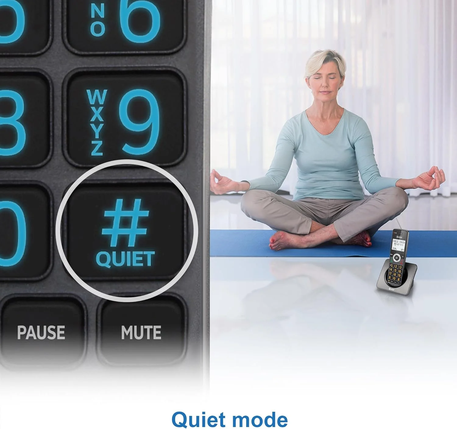 تلفن بی سیم خانگی دو گوشی AT&T GL2101-2 DECT 6.0 با مسدود کننده تماس، شناسه تماس گیرنده، بلندگوی گوشی با قابلیت مکالمه دو طرفه، صفحه نمایش 2 اینچی با نور پس زمینه سفید، صفحه کلید روشن (گرافیت و مشکی) تلفن بی سیم خانگی دو گوشی AT&T GL2101-2 DECT 6.0 با مسدود کننده تماس، شناسه تماس گیرنده، بلندگوی گوشی با قابلیت مکالمه دو طرفه، صفحه نمایش 2 اینچی با نور پس زمینه سفید، صفحه کلید روشن (گرافیت و مشکی)