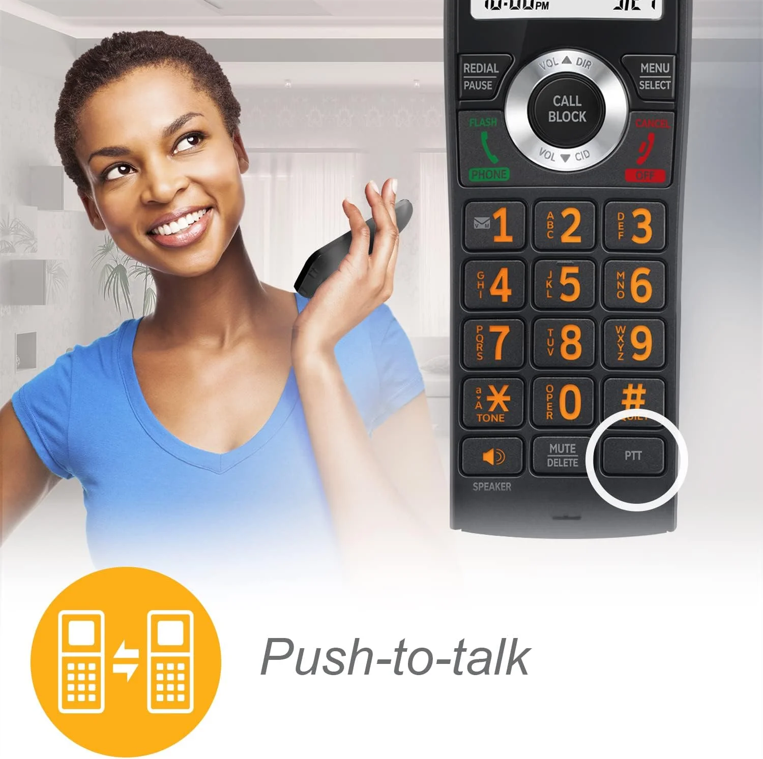 تلفن بی سیم 5 گوشی AT&T CL82519 DECT 6.0 برای منزل با منشی تلفنی، مسدود کردن تماس، اعلام شناسه تماس گیرنده، ارتباط داخلی و برد بلند، مشکی تلفن بی سیم 5 گوشی AT&T CL82519 DECT 6.0 برای منزل با منشی تلفنی، مسدود کردن تماس، اعلام شناسه تماس گیرنده، ارتباط داخلی و برد بلند، مشکی