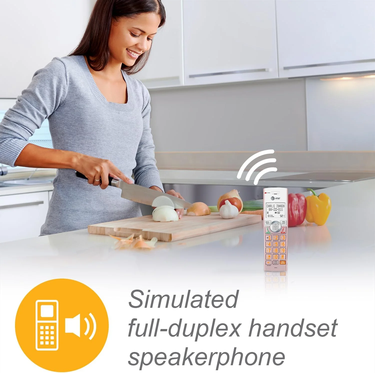 تلفن بی سیم 5 گوشی AT&T CL82557 DECT 6.0 برای منزل با منشی تلفنی، مسدود کردن تماس، اعلام شناسه تماس گیرنده، ارتباط داخلی و برد بلند، رزگلد تلفن بی سیم 5 گوشی AT&T CL82557 DECT 6.0 برای منزل با منشی تلفنی، مسدود کردن تماس، اعلام شناسه تماس گیرنده، ارتباط داخلی و برد بلند، رزگلد