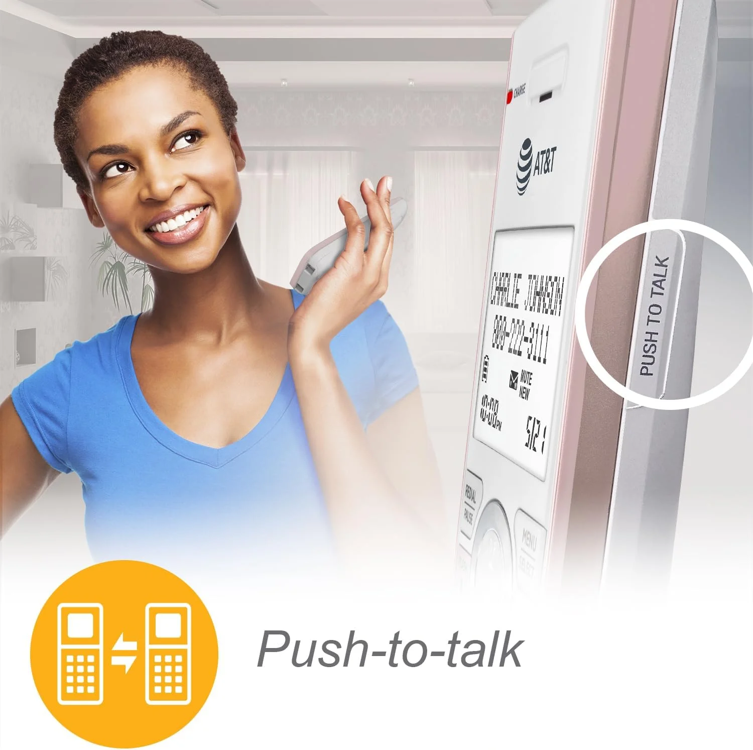 تلفن بی سیم 5 گوشی AT&T CL82557 DECT 6.0 برای منزل با منشی تلفنی، مسدود کردن تماس، اعلام شناسه تماس گیرنده، ارتباط داخلی و برد بلند، رزگلد تلفن بی سیم 5 گوشی AT&T CL82557 DECT 6.0 برای منزل با منشی تلفنی، مسدود کردن تماس، اعلام شناسه تماس گیرنده، ارتباط داخلی و برد بلند، رزگلد