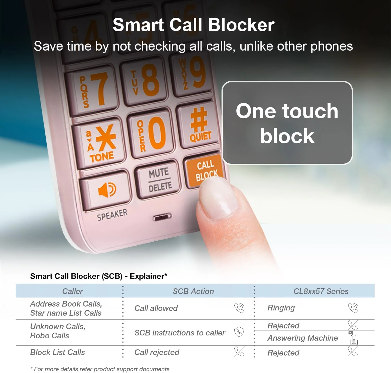 AT&T CL82257 DECT 6.0 2-Handset Cordless Phone for Home with Answering Machine, Call Blocking, Caller ID Announcer, Intercom and Long Range, Rose Gold AT&T CL82257 DECT 6.0 2-Handset Cordless Phone for Home with Answering Machine, Call Blocking, Caller ID Announcer, Intercom and Long Range, Rose Gold