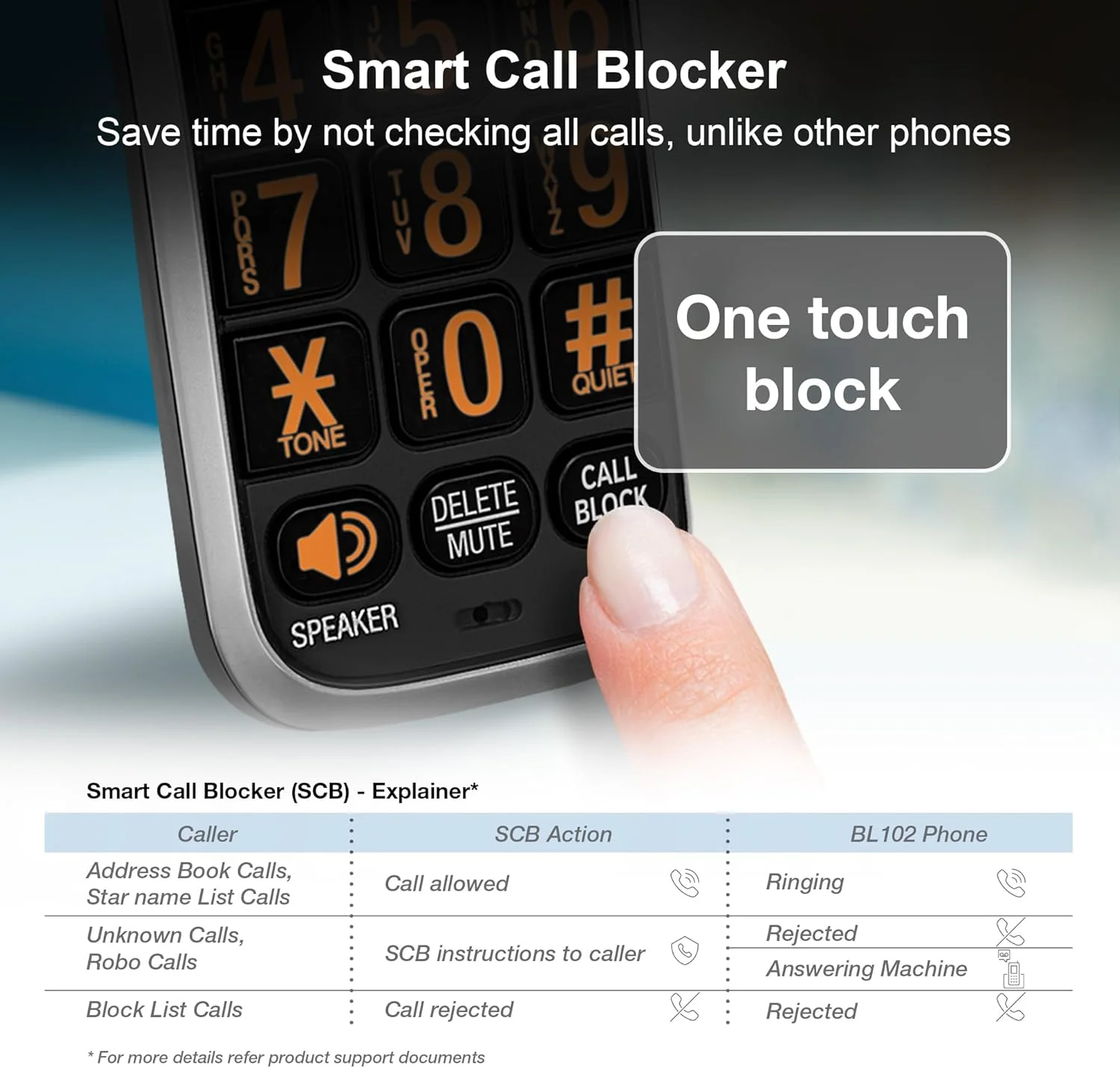 تلفن بی سیم خانگی AT&T BL102 DECT 6.0 با منشی تلفنی، مسدود کردن تماس، اعلام شناسه تماس گیرنده، کمک صوتی، ارتباط داخلی و برد بی نظیر، نقره ای/مشکی