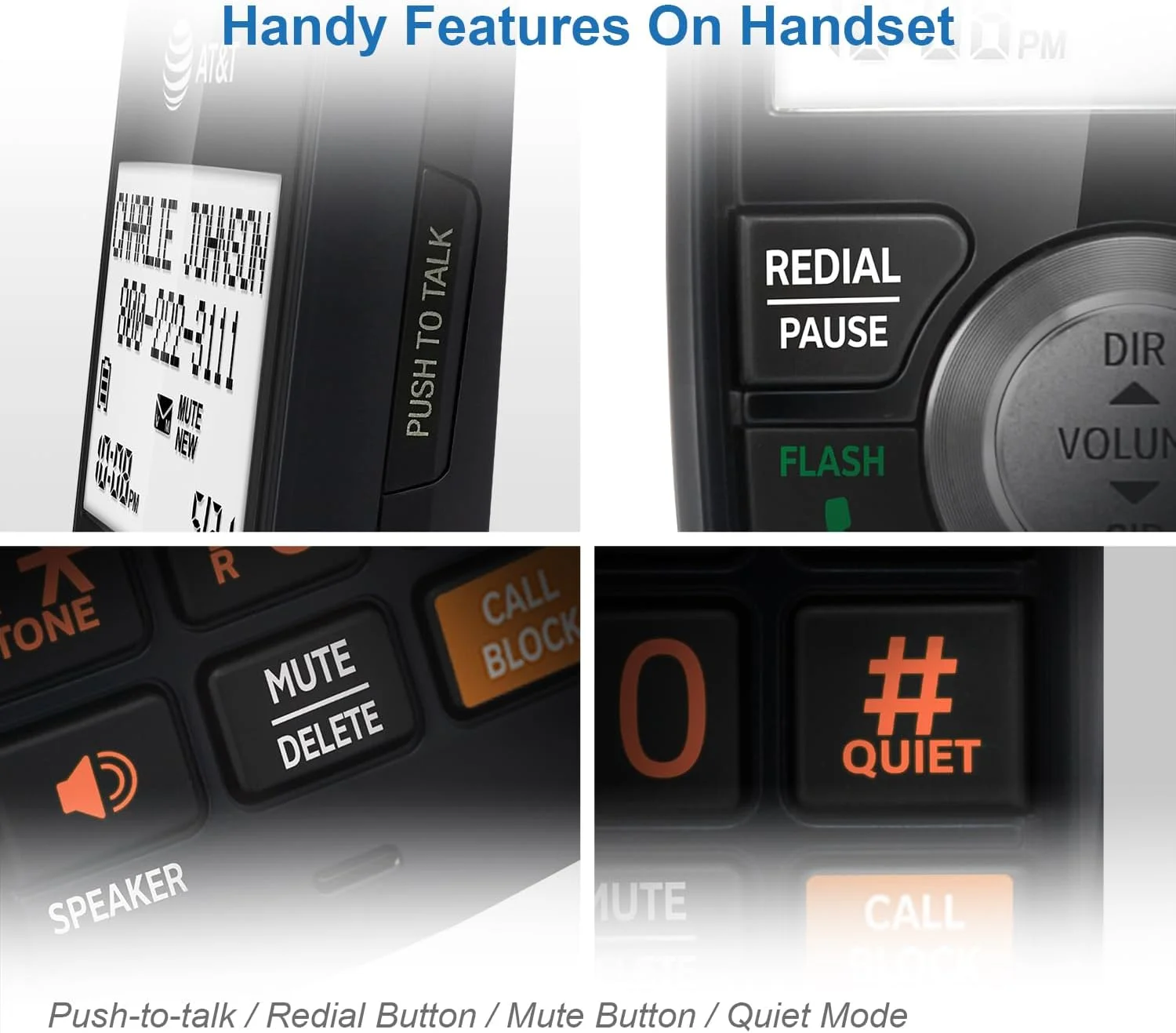 تلفن بی سیم AT&T CL82167 با منشی تلفنی، مسدود کردن تماس، اعلام شناسه تماس گیرنده، اینترکام و برد بلند، مشکی و طرح چوب تلفن بی سیم AT&T CL82167 با منشی تلفنی، مسدود کردن تماس، اعلام شناسه تماس گیرنده، اینترکام و برد بلند، مشکی و طرح چوب