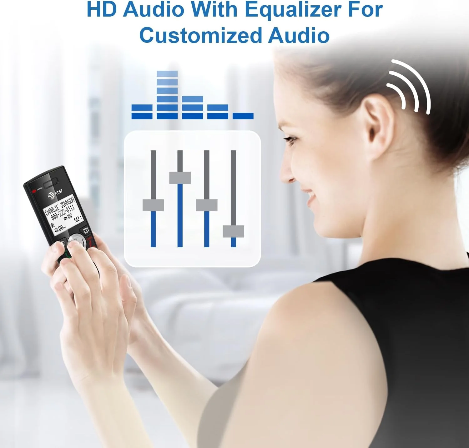 تلفن بی سیم AT&T CL82167 با منشی تلفنی، مسدود کردن تماس، اعلام شناسه تماس گیرنده، اینترکام و برد بلند، مشکی و طرح چوب تلفن بی سیم AT&T CL82167 با منشی تلفنی، مسدود کردن تماس، اعلام شناسه تماس گیرنده، اینترکام و برد بلند، مشکی و طرح چوب