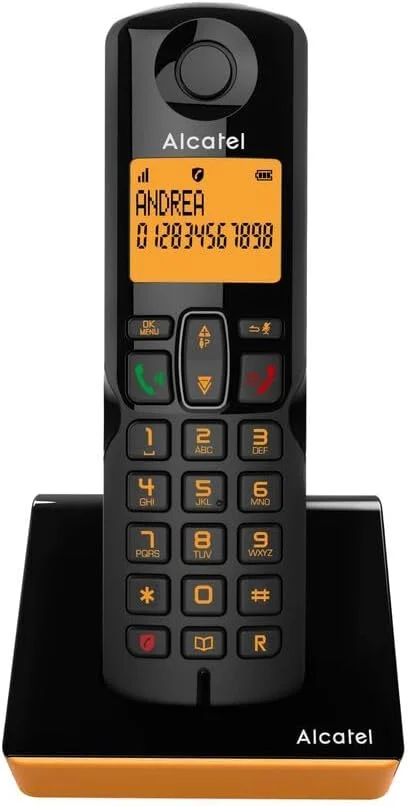 ALCATEL S280 Solo Orange TELéFONO DECT IDENTIFICADOR DE LLAMADAS, Naranja