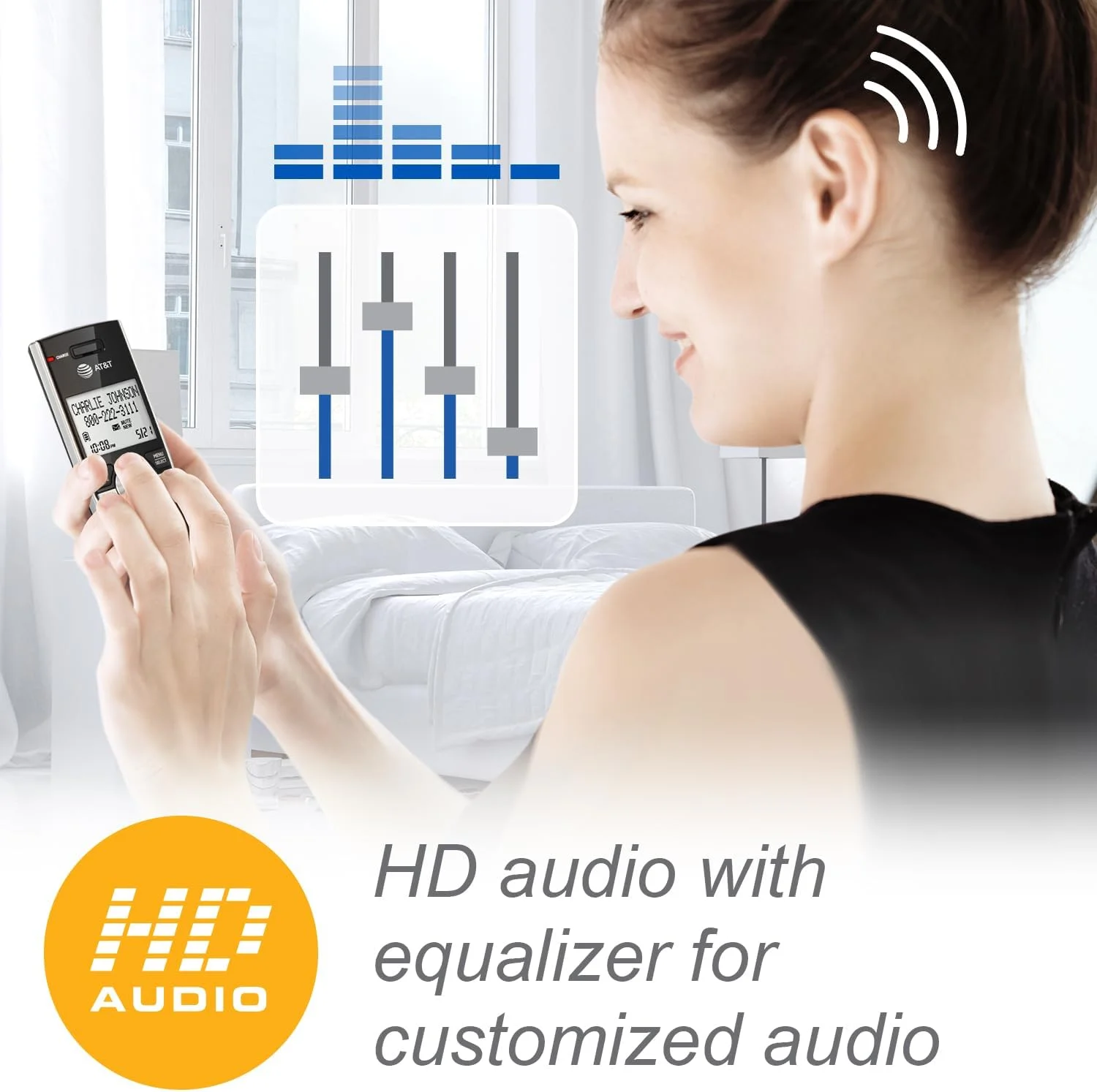 گوشی اضافه ای تی اند تی مدل CL80107 برای تلفن بی سیم سری CL82x07، CL82x57، CL82x67، CL83x07، CL84x07 گوشی اضافه ای تی اند تی مدل CL80107 برای تلفن بی سیم سری CL82x07، CL82x57، CL82x67، CL83x07، CL84x07