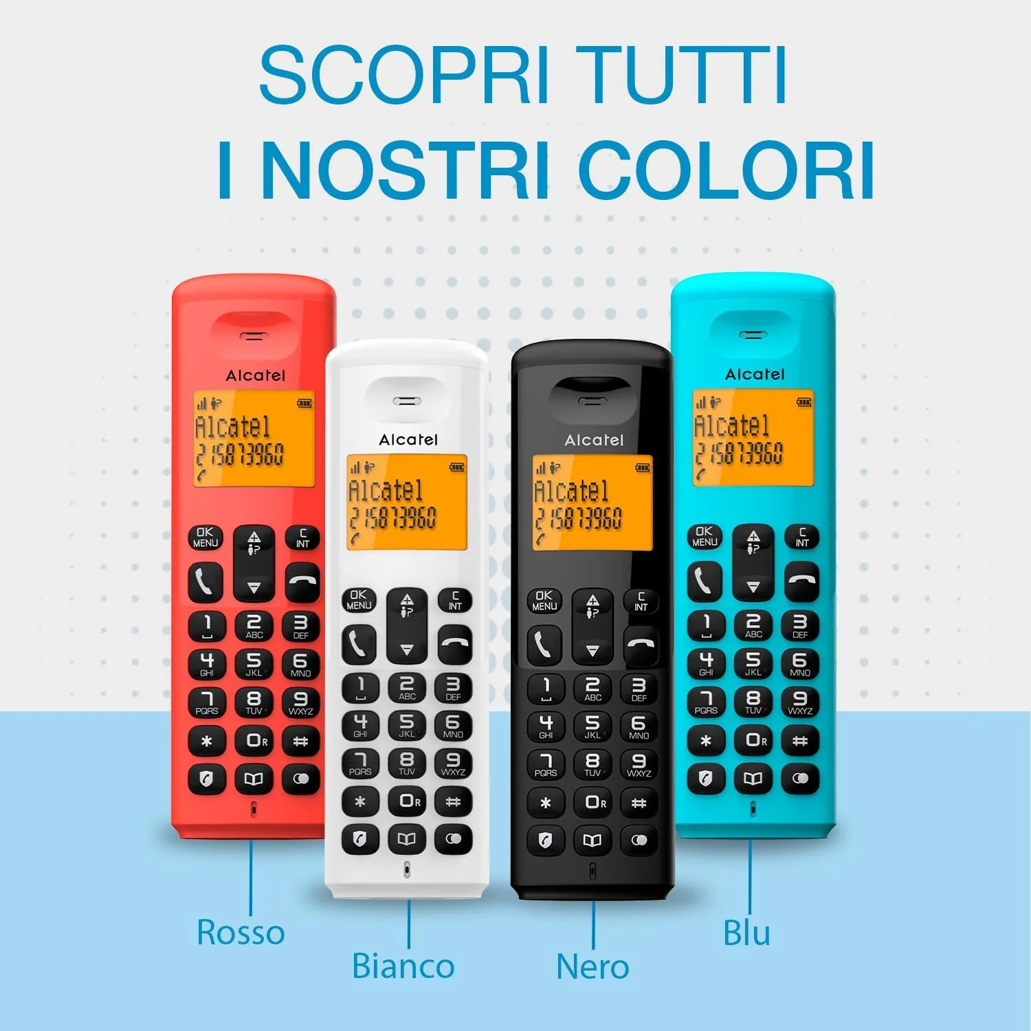 تلفن ثابت بی سیم آلکاتل A160 سایز واحد