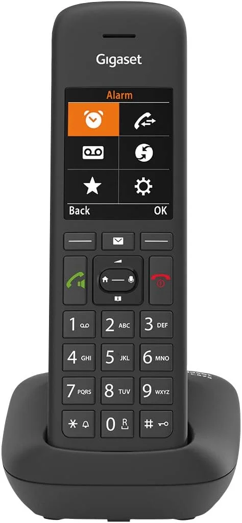 تلفن بی سیم جدید Gigaset C575 با صفحه نمایش بزرگ، دارای قابلیت های تماس های از دست رفته، دریافت و برقراری تماس، عملکرد Eco، مناسب برای تمام اعضای خانواده و دفتر کار.